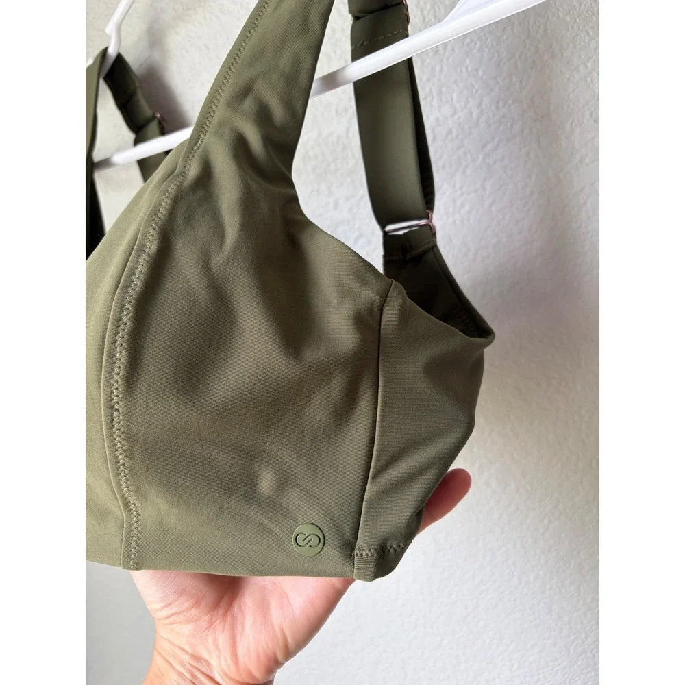 Calia Olive Green Women's Bikini Top - Supportive Swim Bralette - Picture 3 of 6